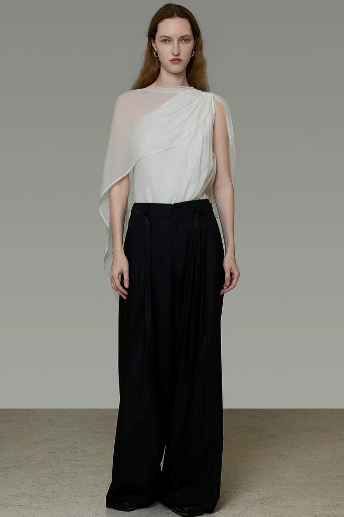 Asymmetrical Ribbon Top
