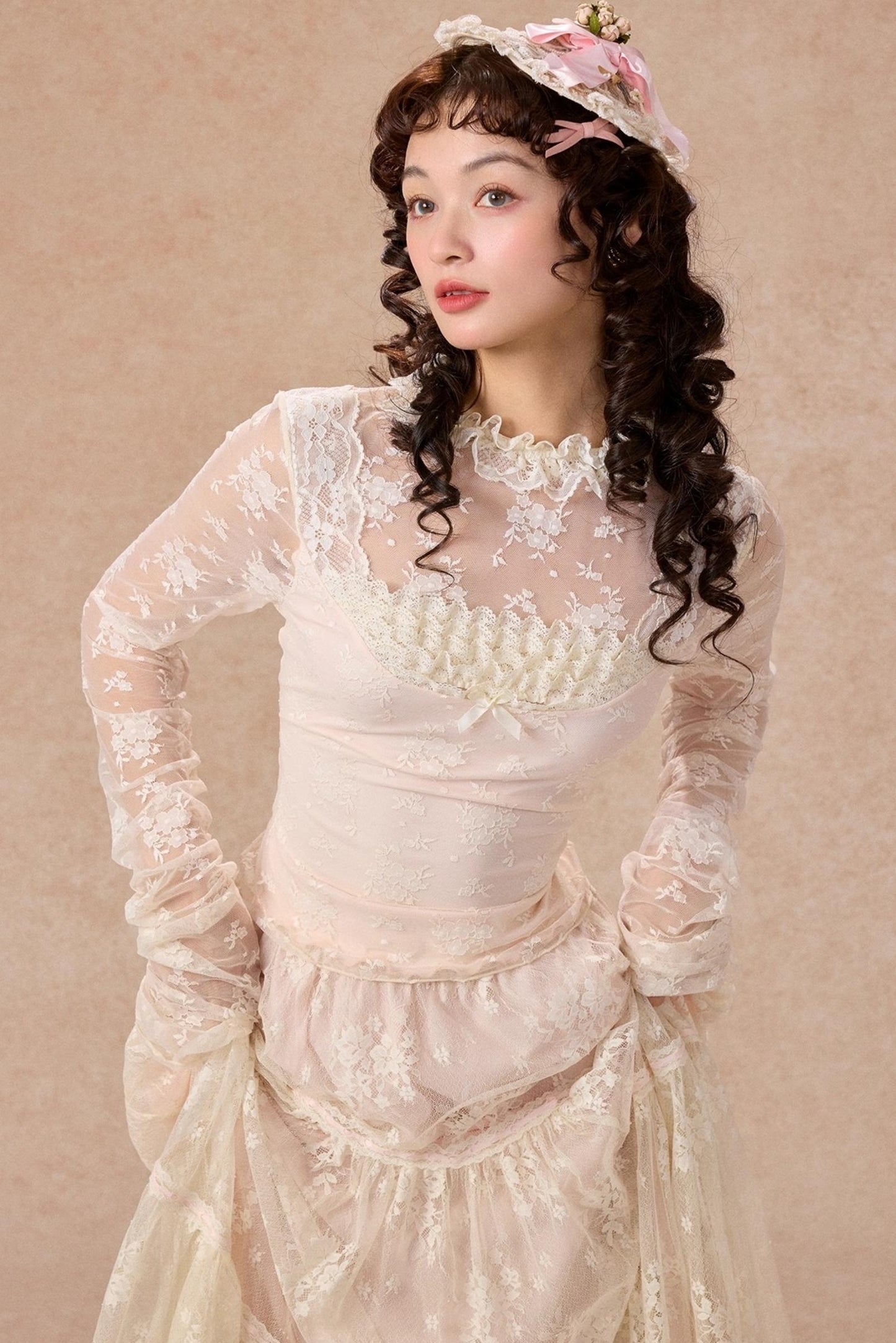 Lace Base Layer Top Skirt Set-Up