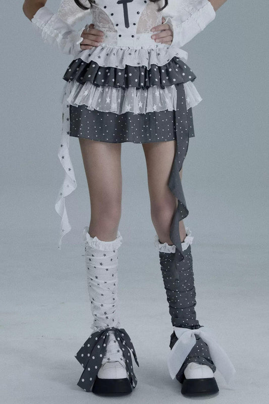 Vintage Polka Dot Leg Warmers