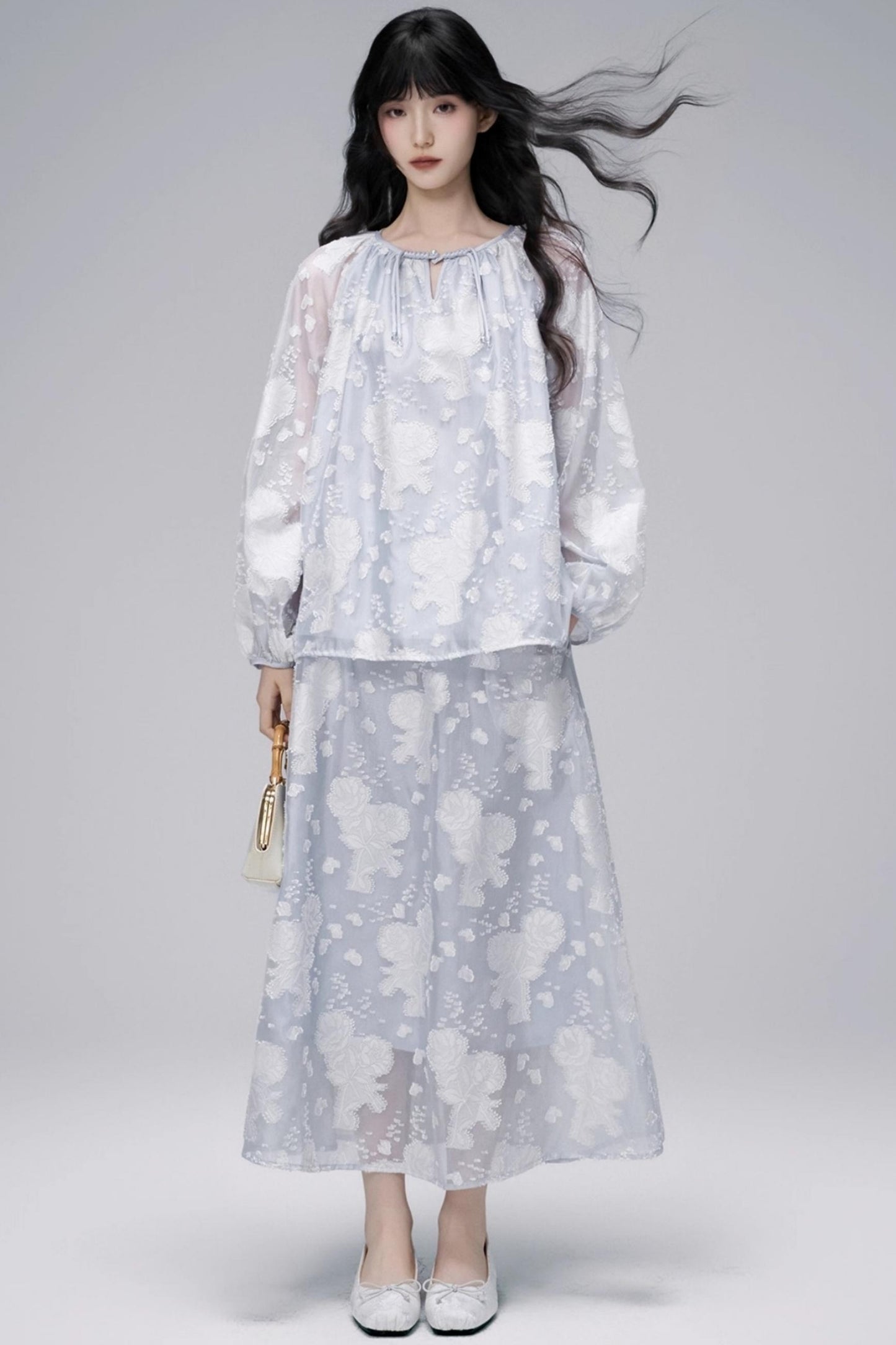 Autumn Jacquard Skirt Set