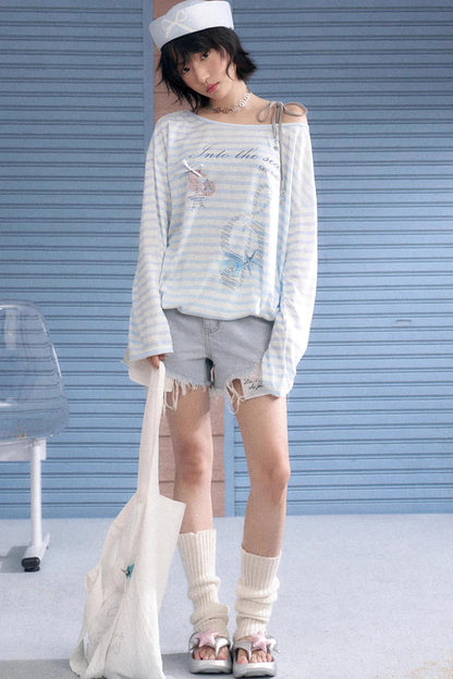 Ocean Striped Summer Smock Set-Up