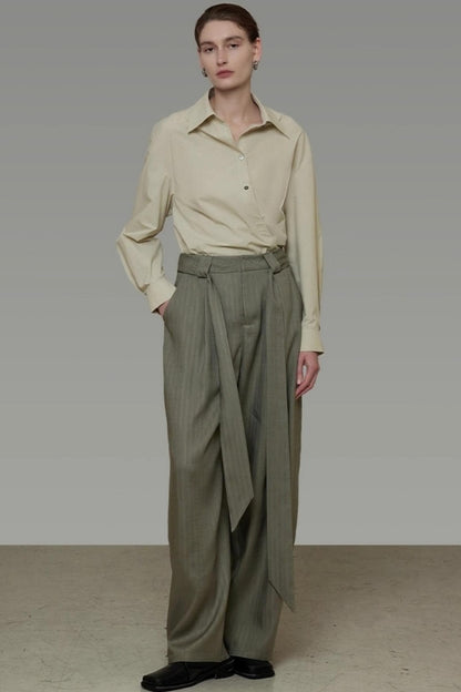 Wide Fall Drape Pants