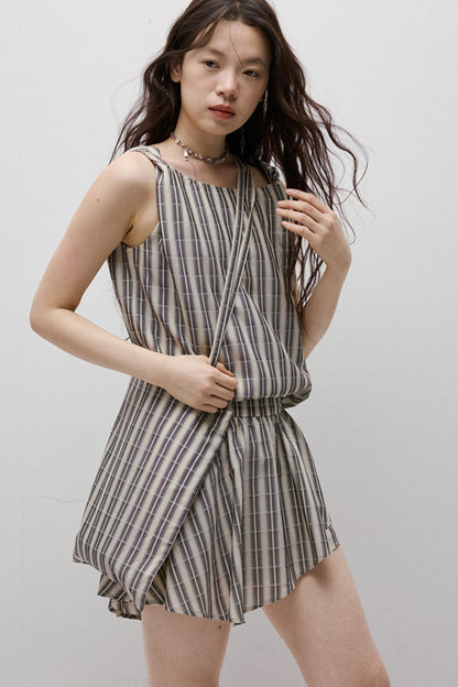 Artistic Stripe Holiday Skirt