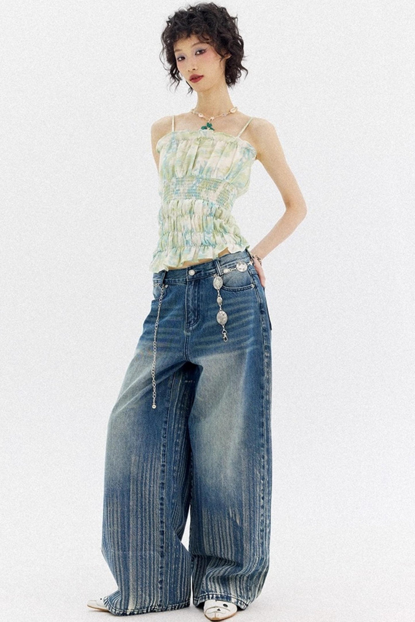 Mist Drawstring Camisole