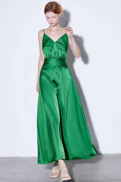 Green Vintage Resort Dress