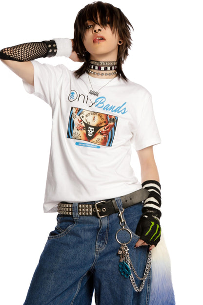 Original Spoof American Street Shoulder T-Shirt