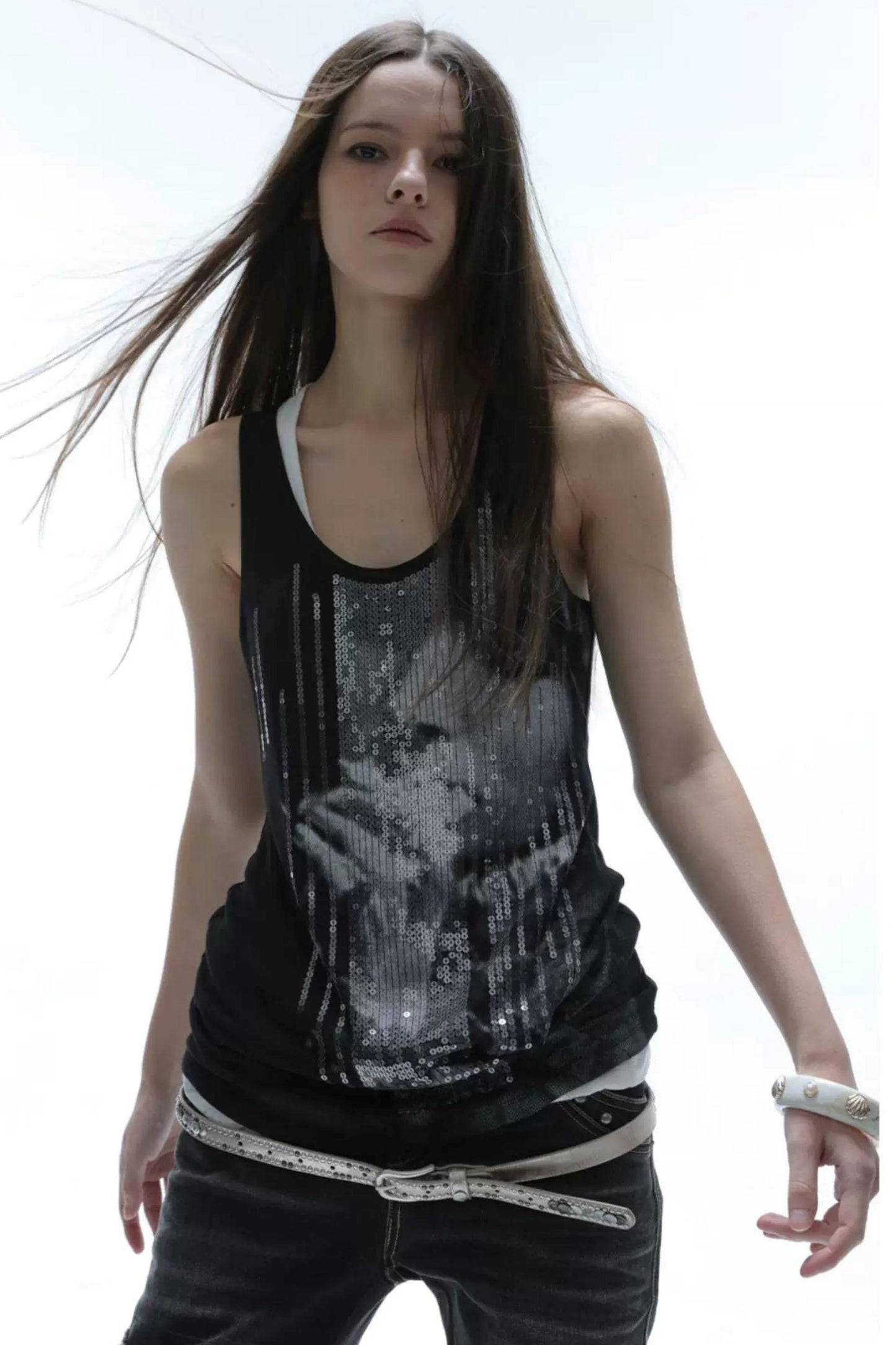 Millennial Hottie Sequin Vest