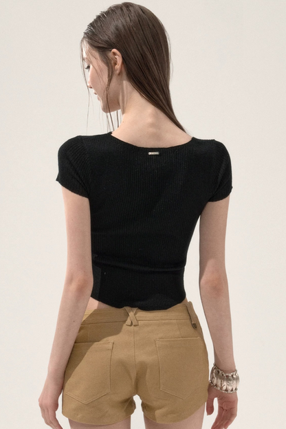 Hollow Knit Summer Top
