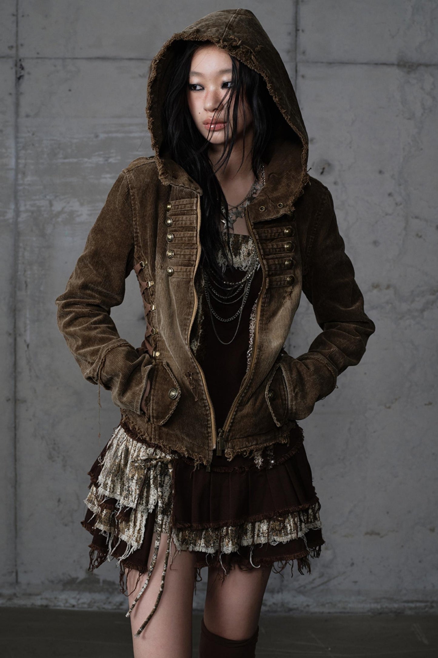 Detachable Slim Hooded Jacket