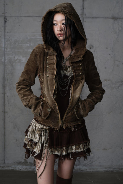 Detachable Slim Hooded Jacket