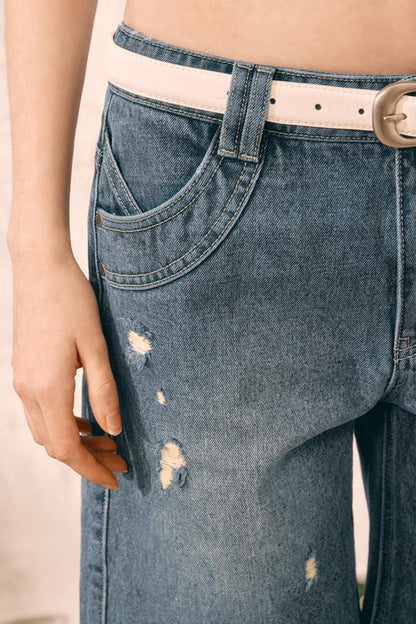 Summer Distressed Denim Shorts