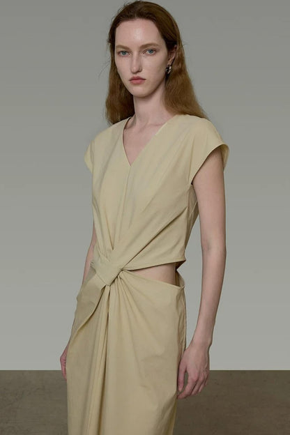 French Pleated Summer Dress