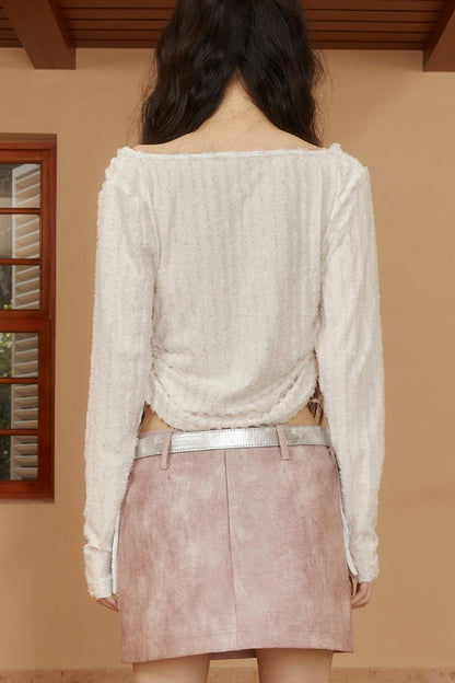 Modern White Artist Stripe Shirt