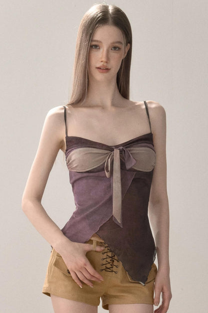 Color-Block Patchwork Camisole