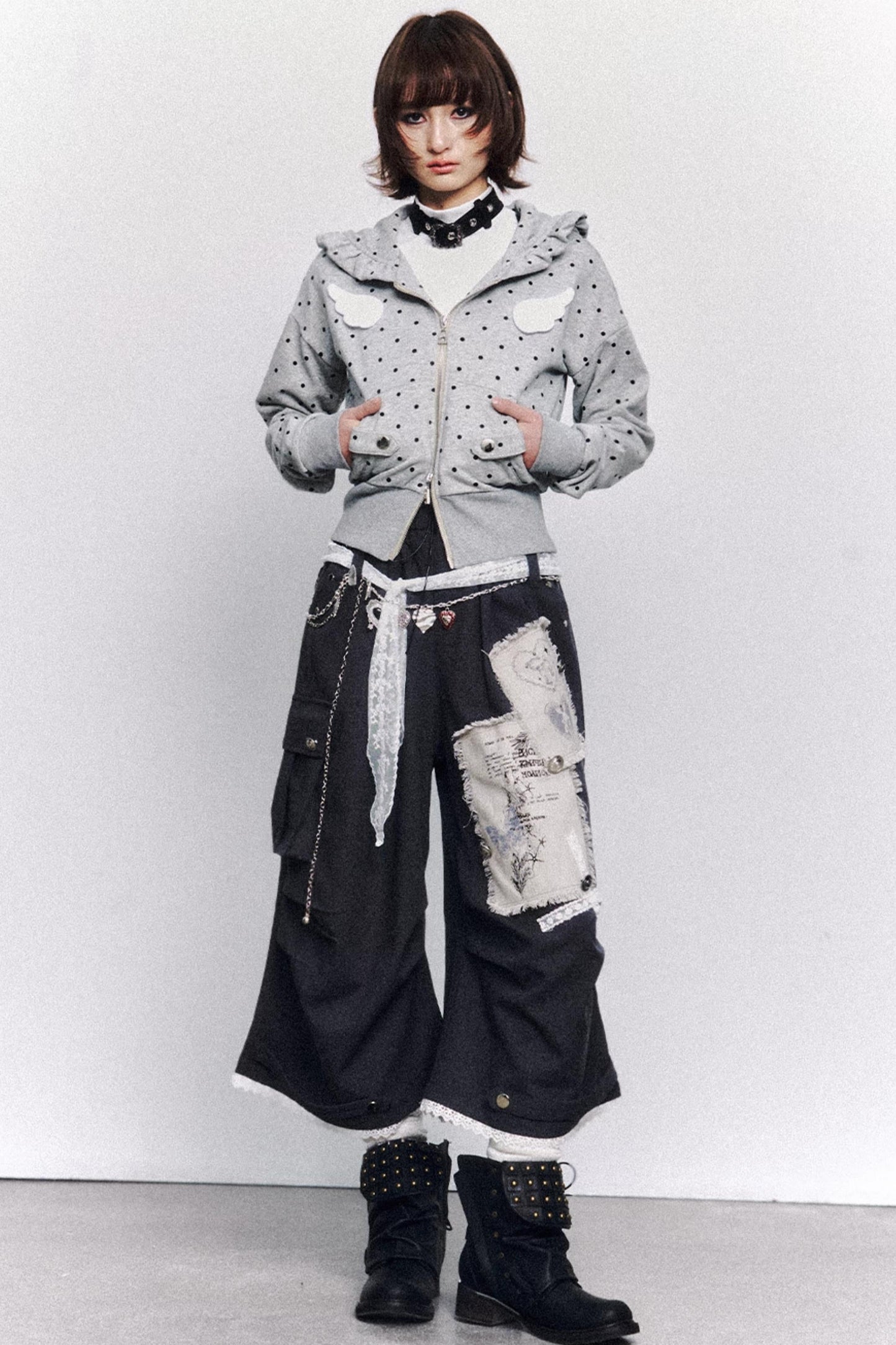 Vintage Lace Patchwork Pants