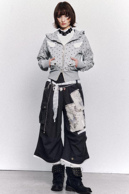 Vintage Lace Patchwork Pants