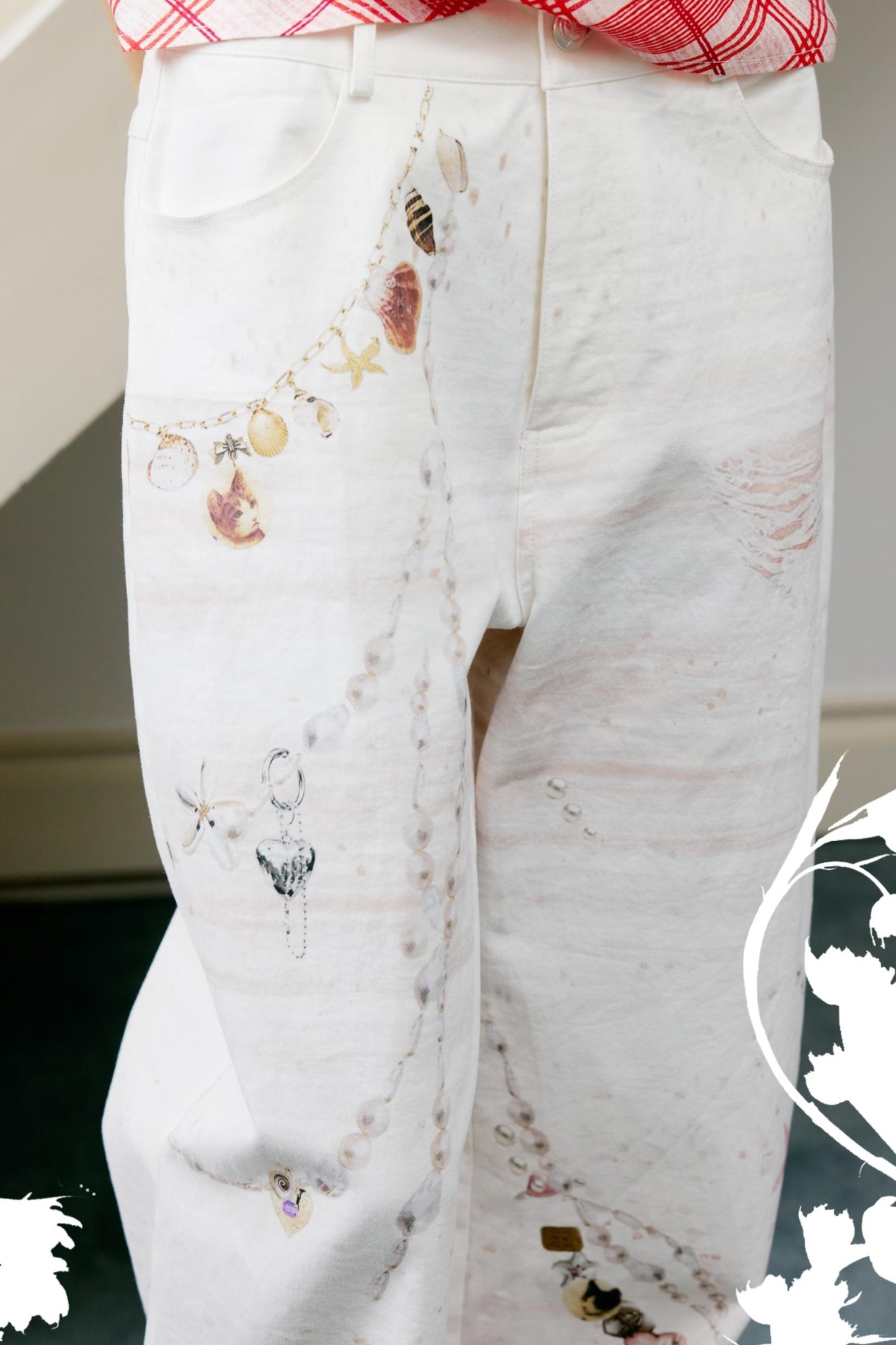 Shell Wide-Leg Trousers