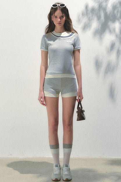 Sunset Chic Shorts Top Set-UP