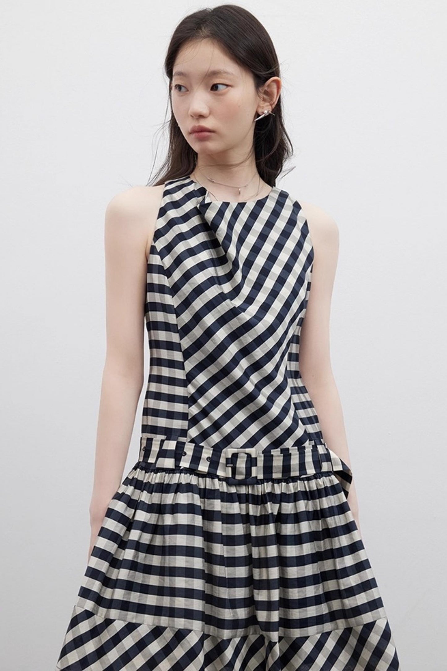 Vintage Check Acetate Dress