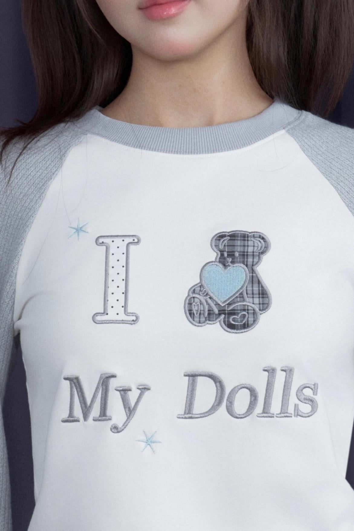 Knitted Raglan Sleeves T-shirt