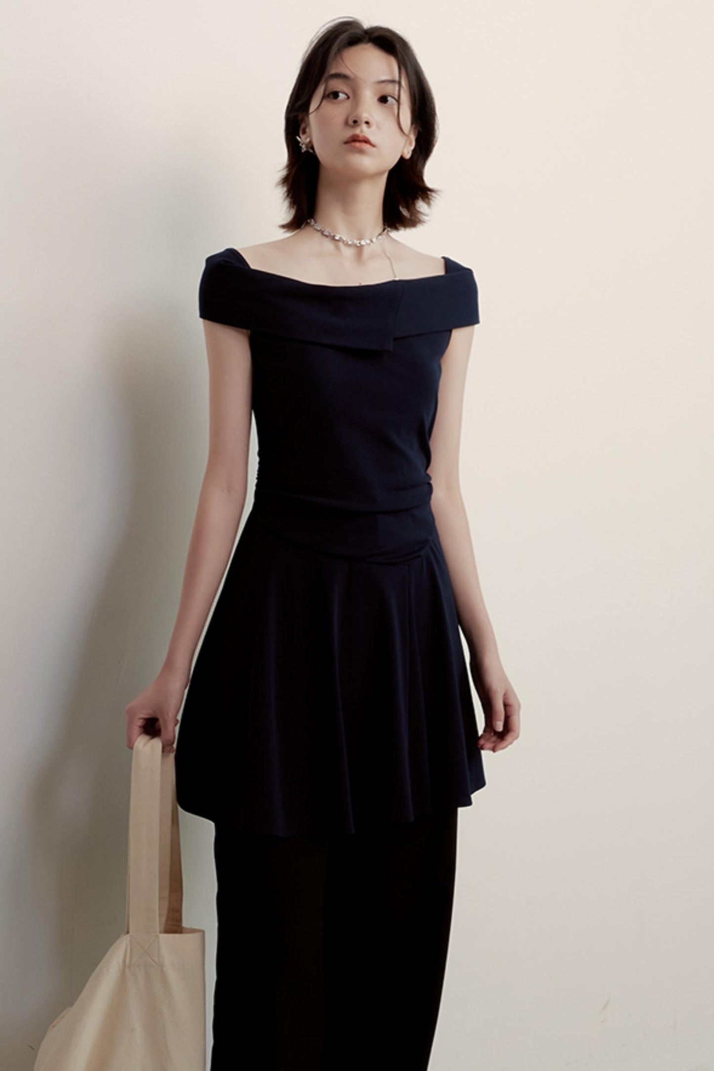 Midnight Patchwork Dress