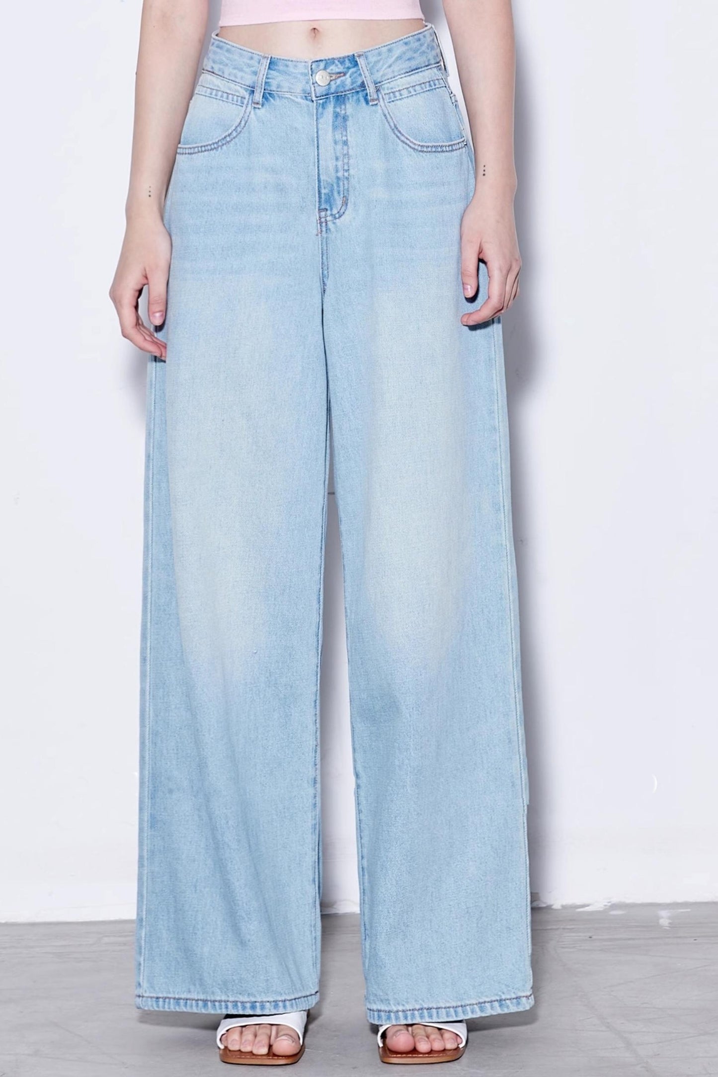 Vintage Soft Cotton Long Leg Jeans