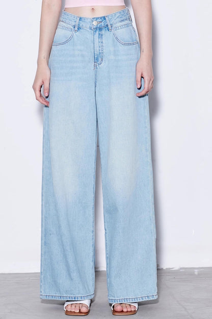 Vintage Soft Cotton Long Leg Jeans