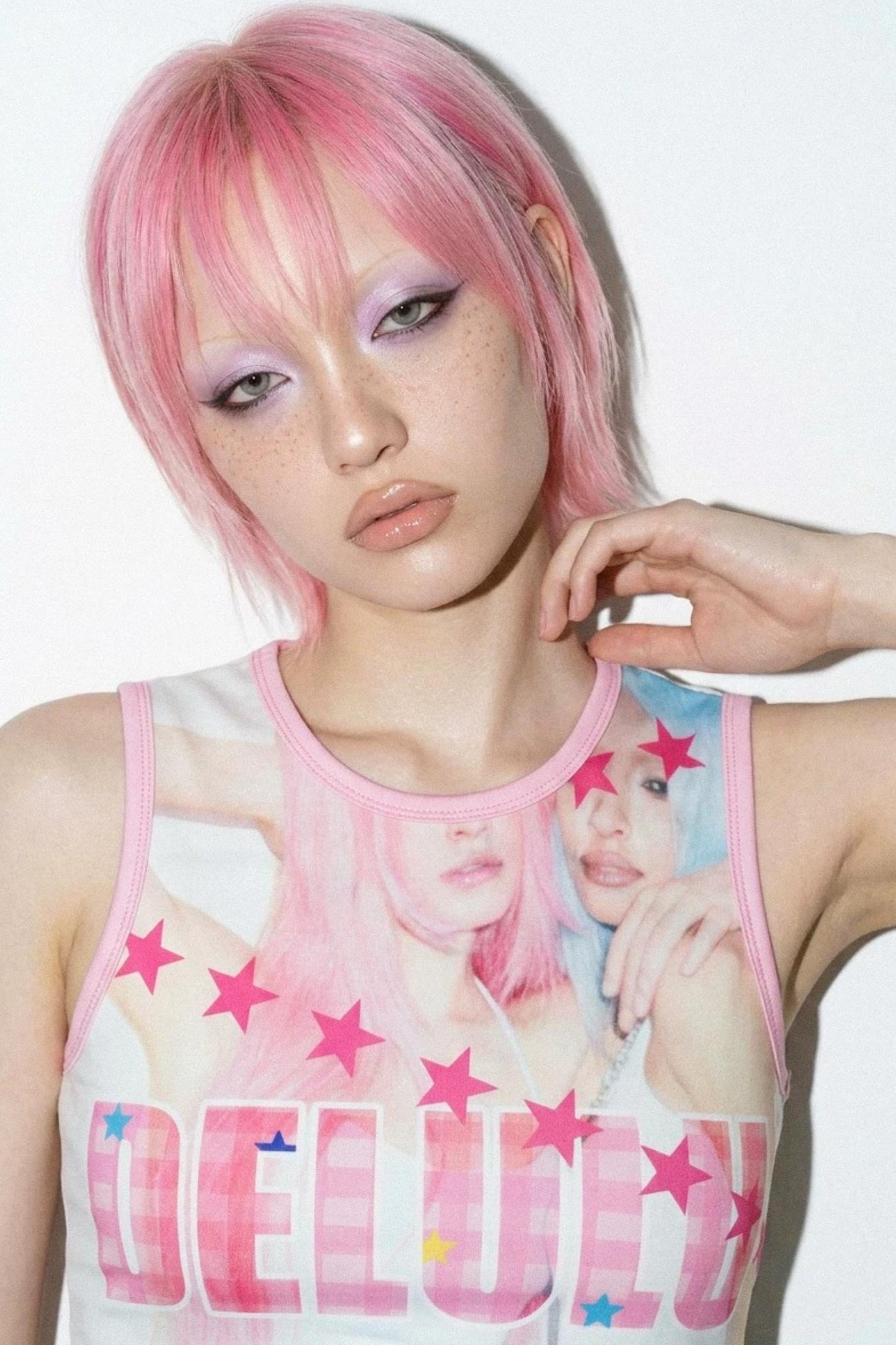 Amerikanisches Y2K-Tanktop mit Print