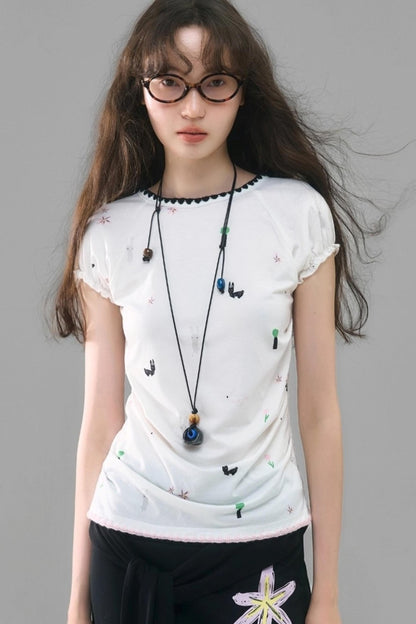 Wilderness Rabbit Crew Neck Top Set-Up