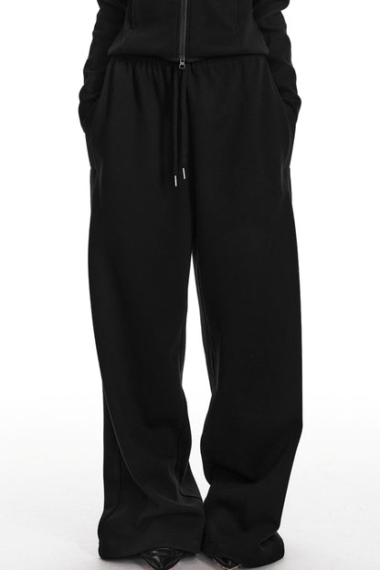 Fleece Hooded Sweatshirt And Pants Set-Up