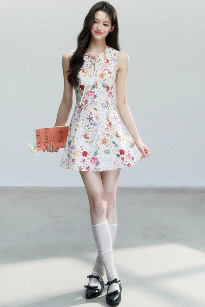 Pastoral Floral Cotton Dress