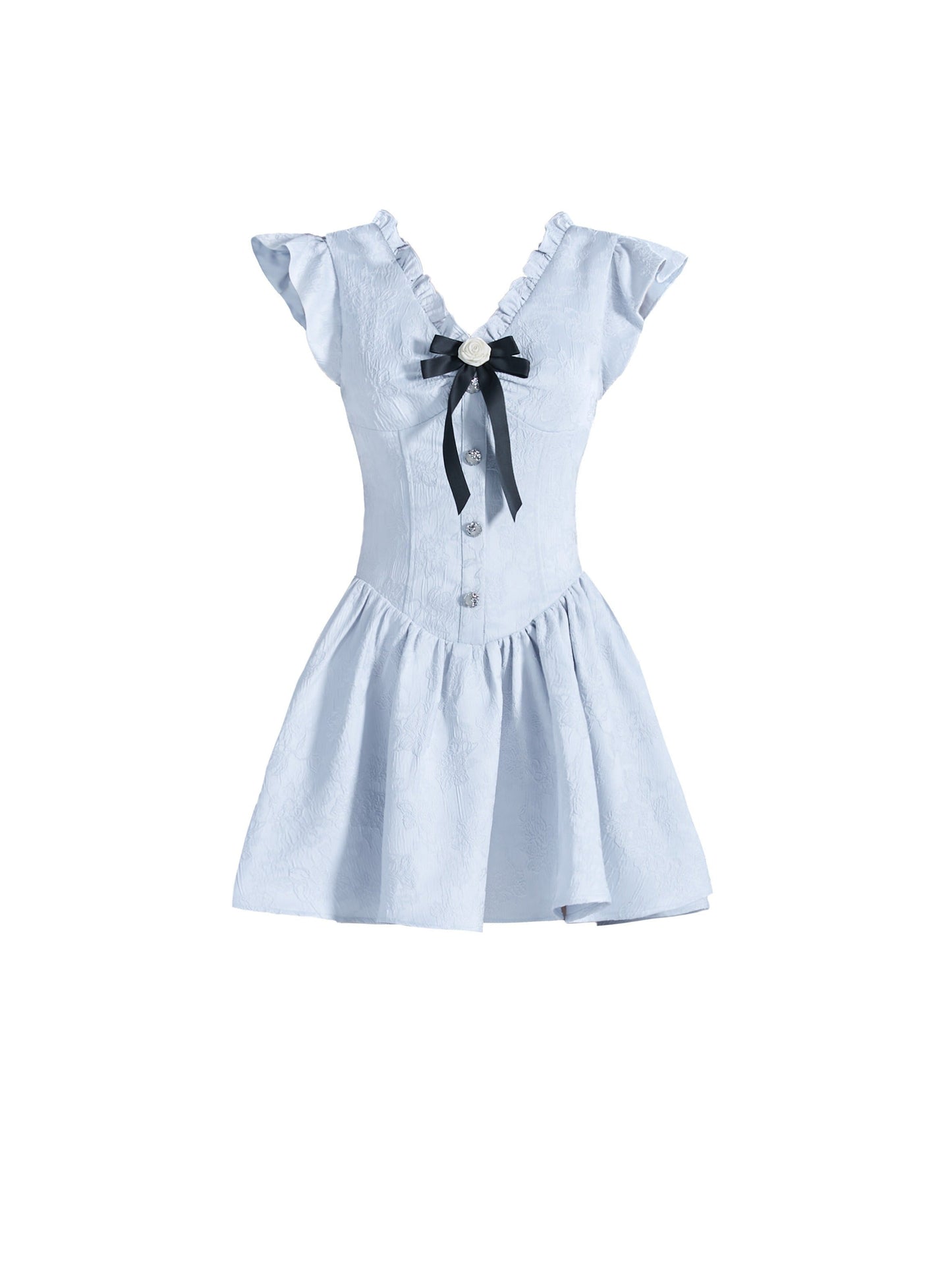 Fragile dopamine blue princess dress