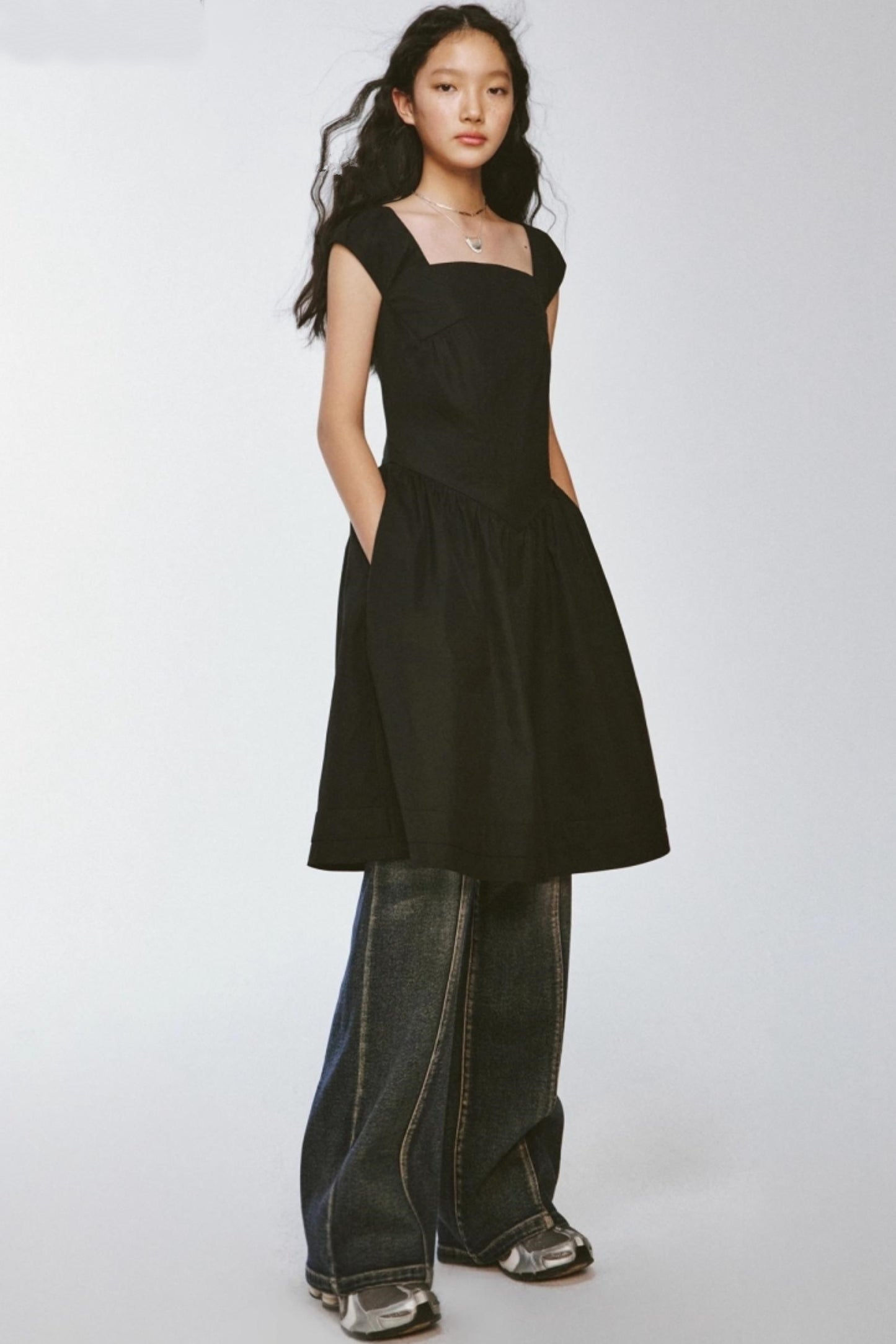 Chillax Stitching Swing Dress