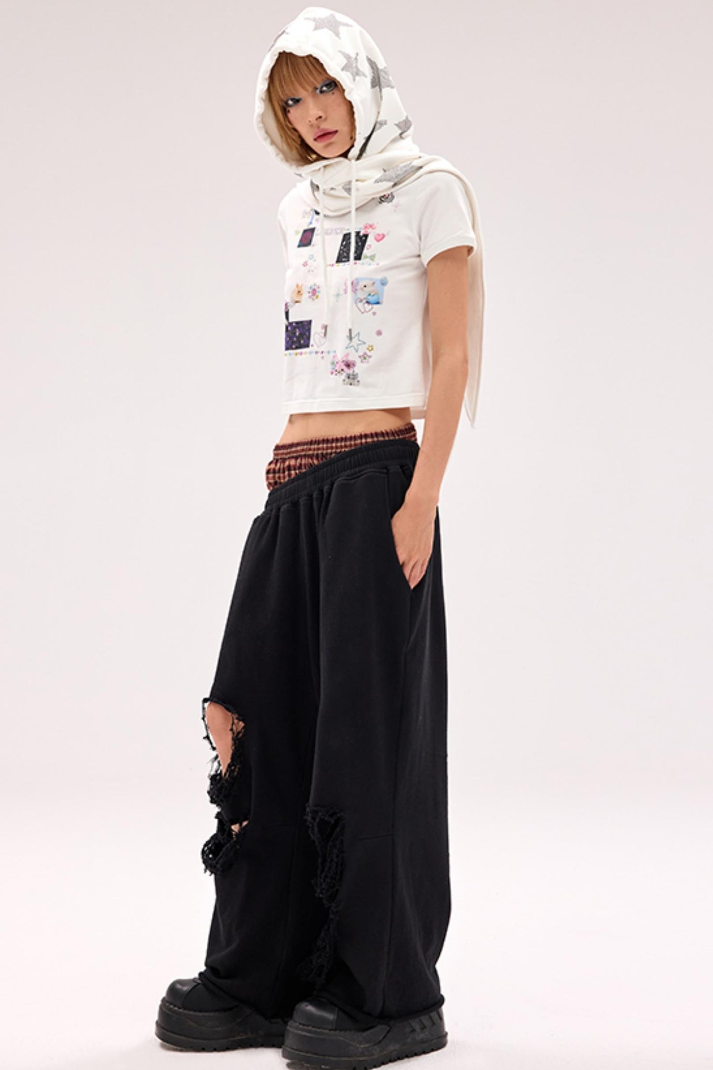 Starry Diamond Knit Beanie