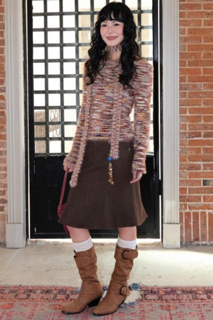 Toffee Candy Off-Shoulder Top