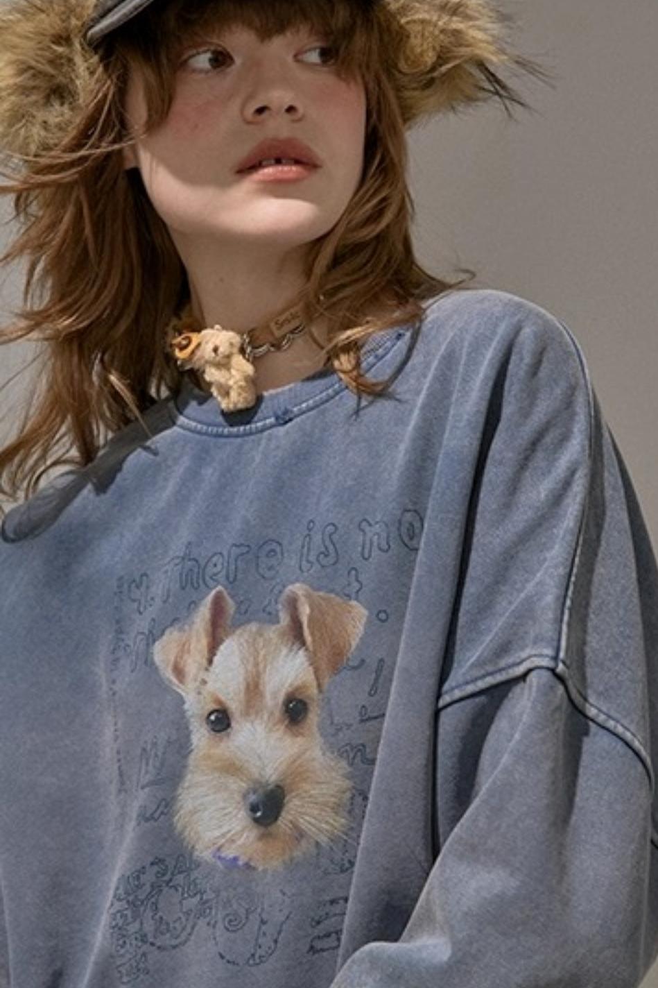 Lazy Vintage Style Pullover Sweatshirt