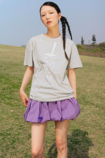 Gray Pearl Milk Tea T-Shirt