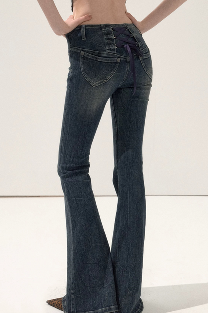 Vintage Flared Denim Pants