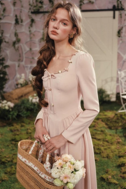 Vintage Lady Style Rose Retro Dress Set-Up