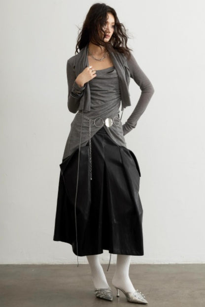 Classical Pleated Layered Top