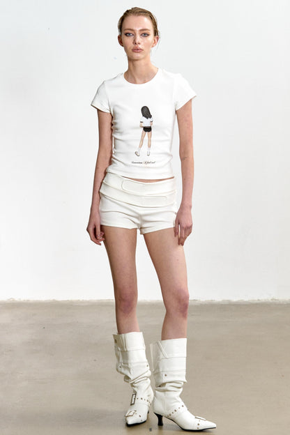 Chic Splice Hot Pants