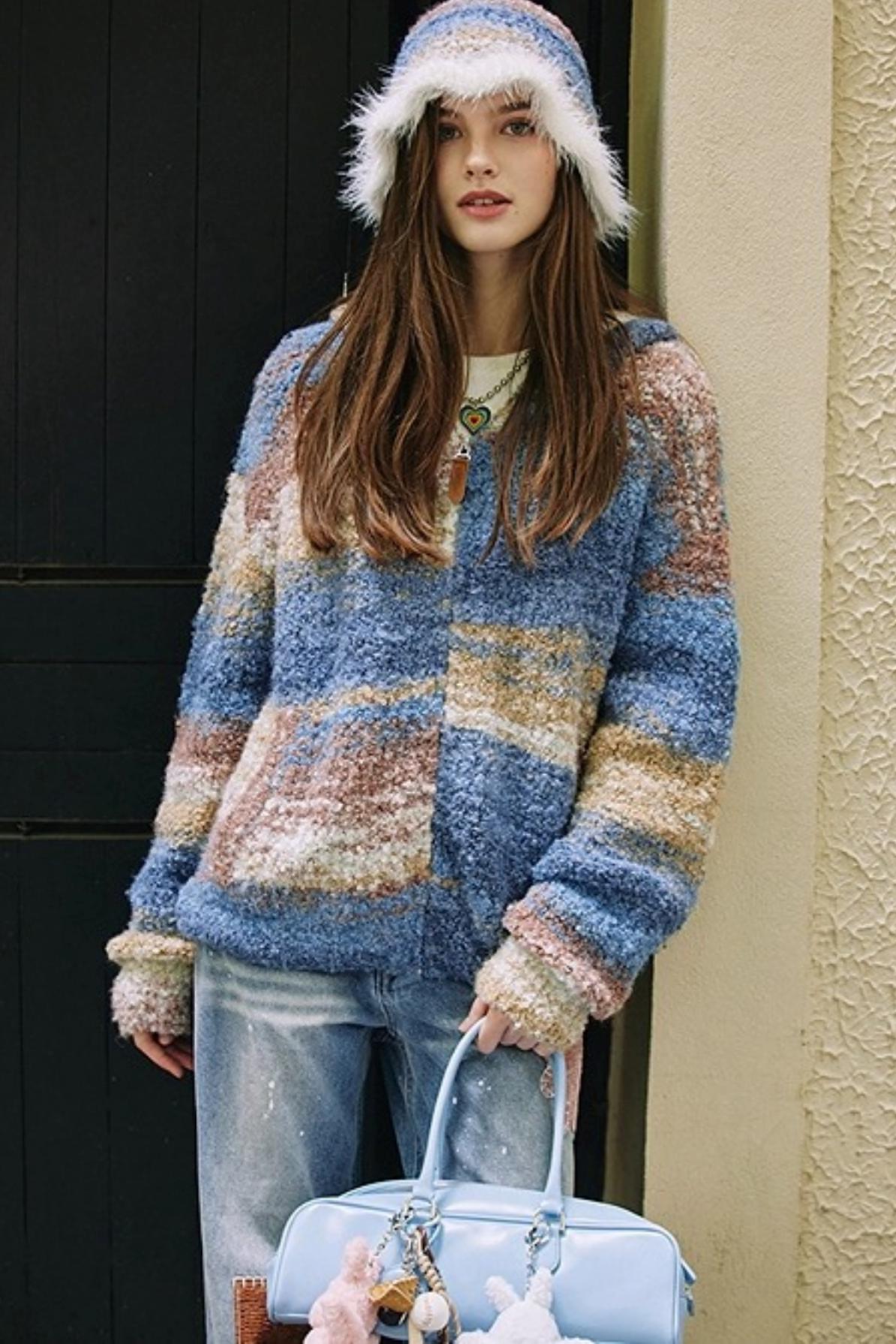 Blue Floral Bucket Hat