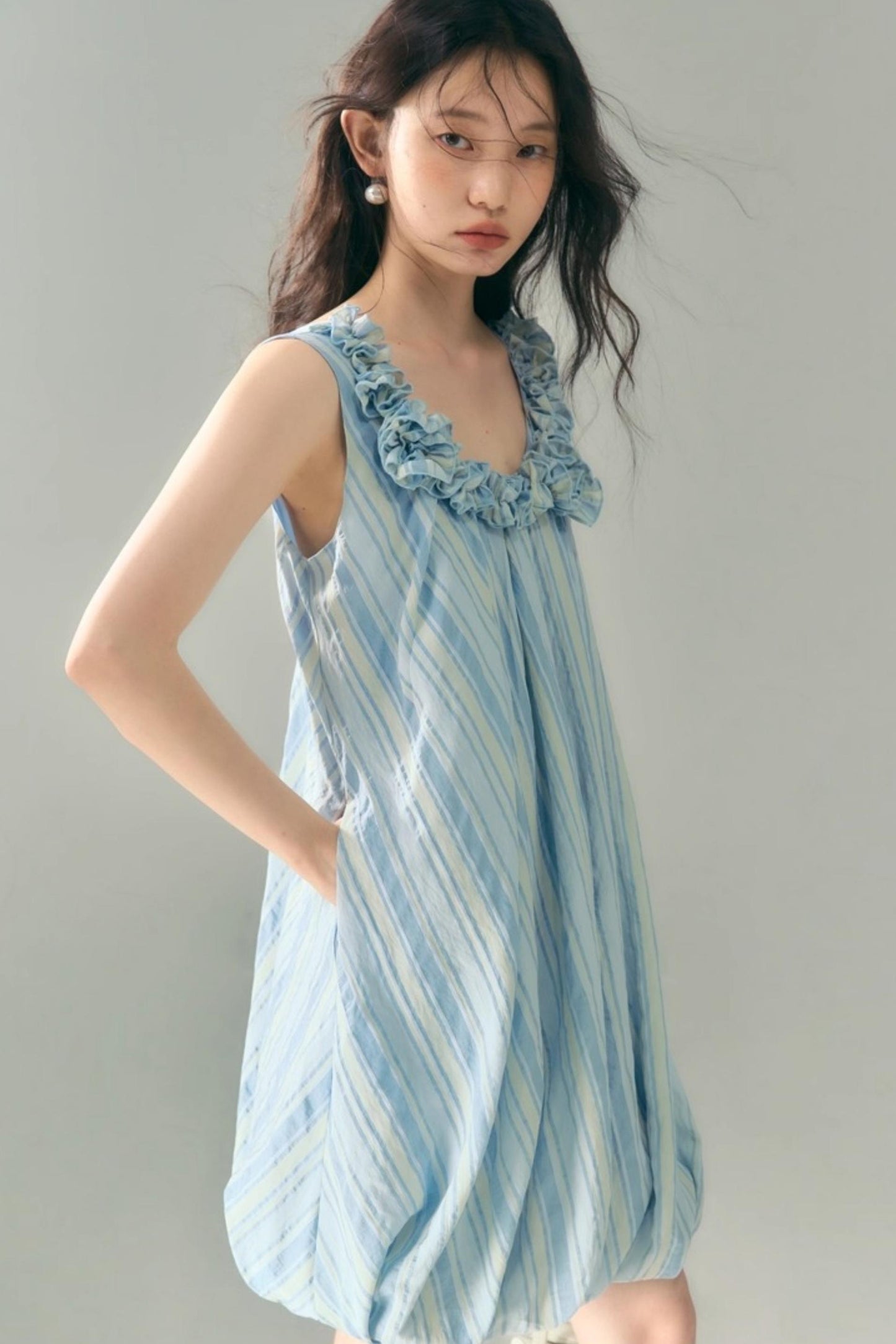 U-Neck Embroidered Dress