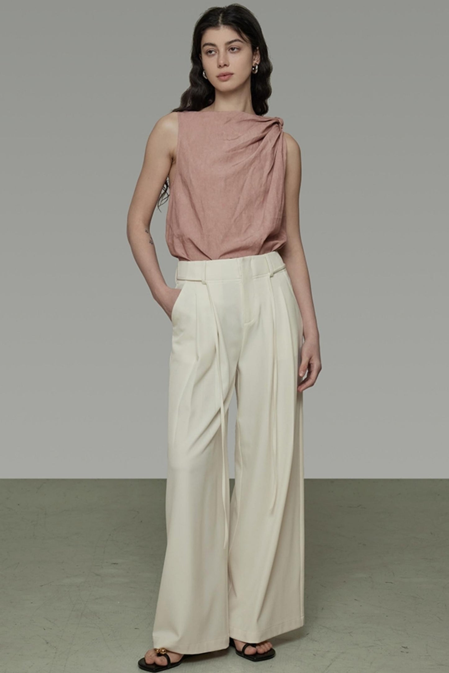 Twisted Pink Sleeveless Camisole