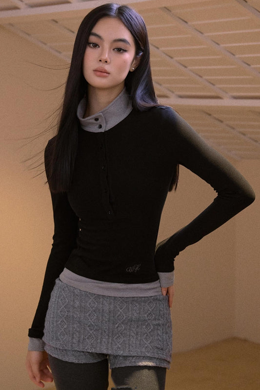 Color-Block Two-Piece T-Shirt