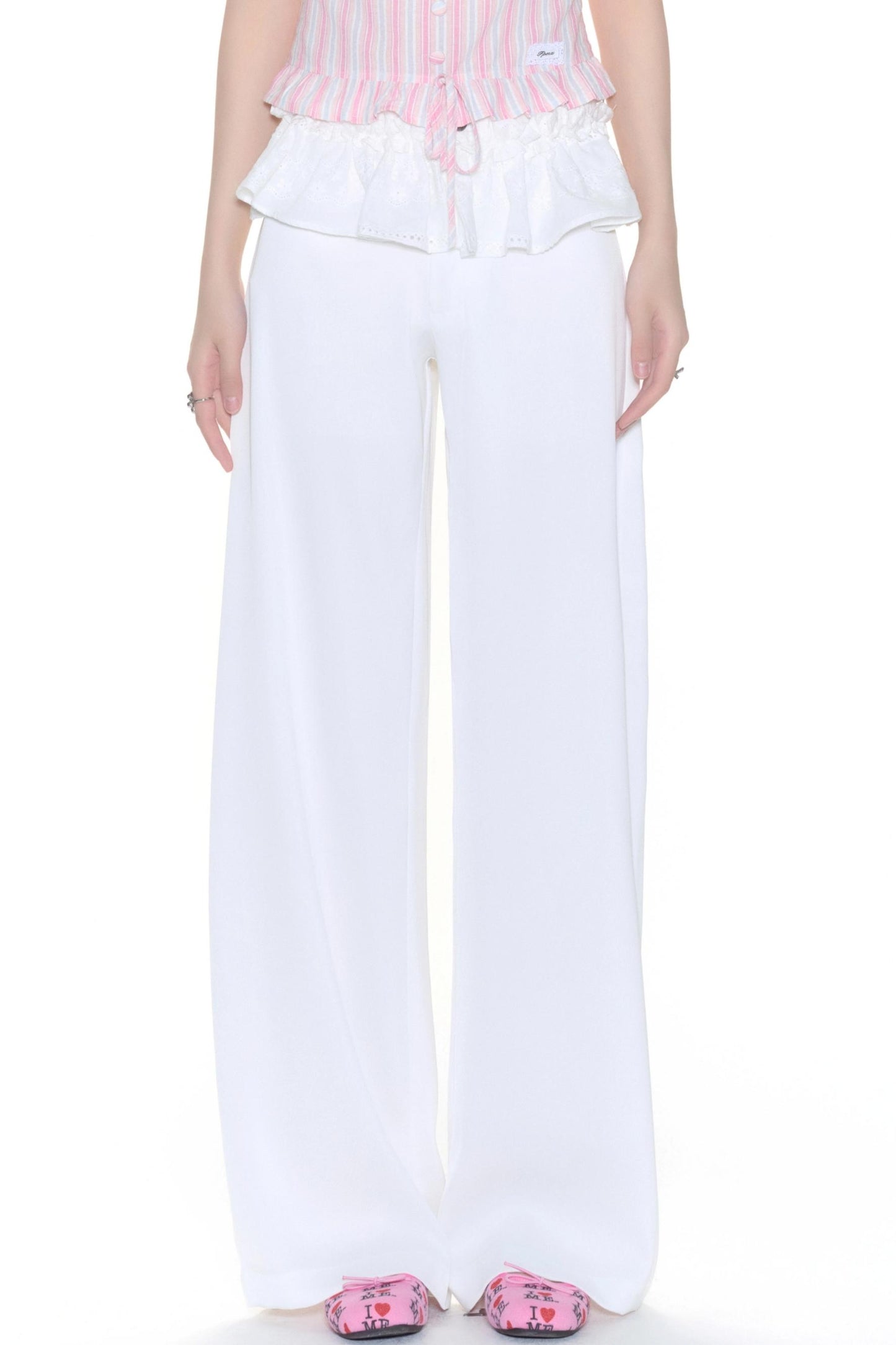 Color Wide-Leg Pants
