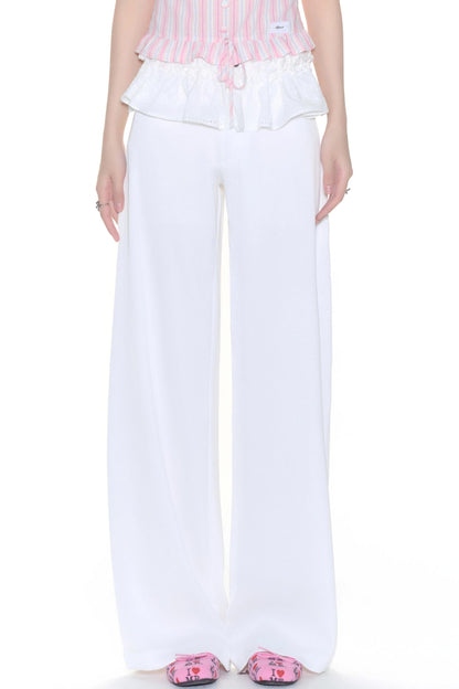 Color Wide-Leg Pants