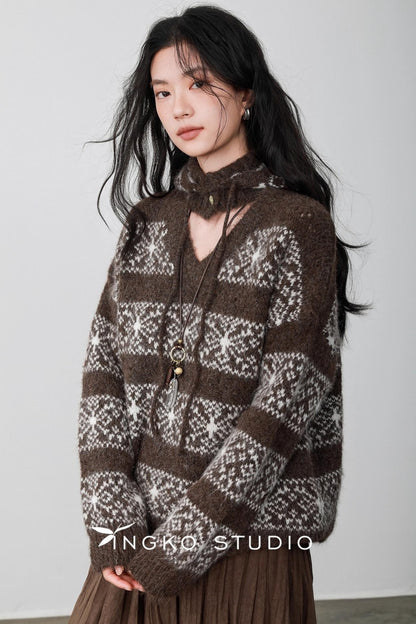 Fair Isle Latte Sweater