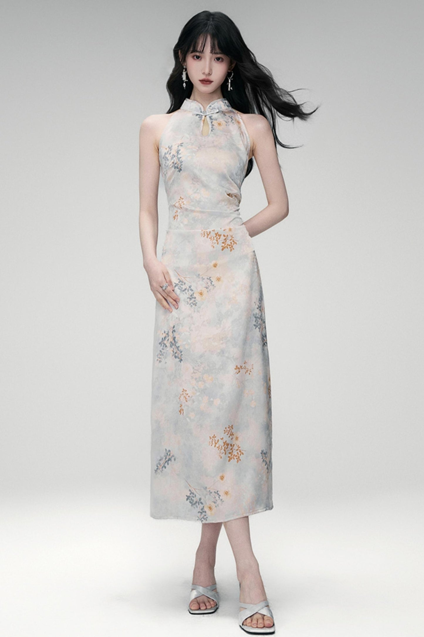 Sun Jacquard Cardigan Dress Set