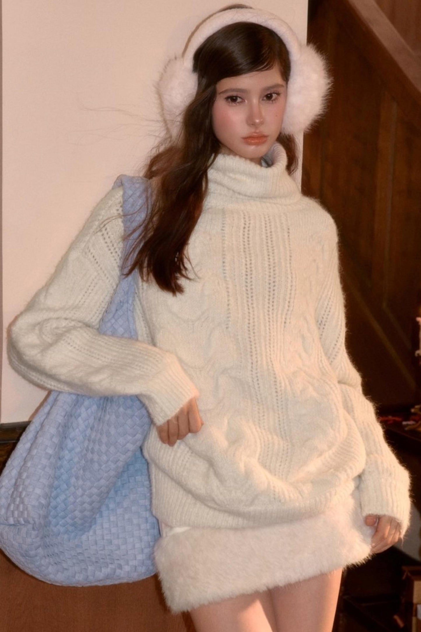 Vintage College Cable Knit Sweater